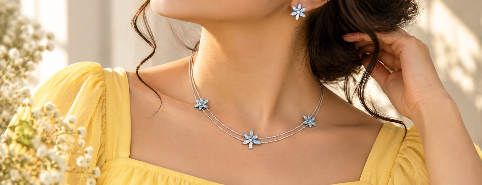 silver necklace
